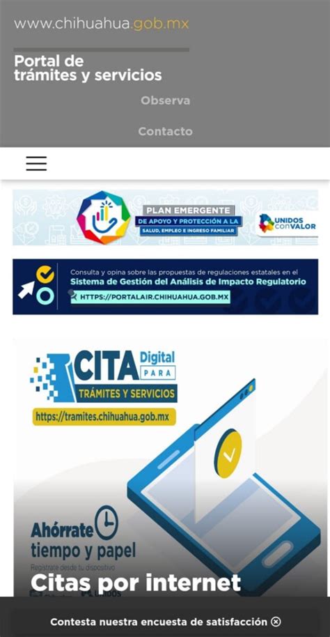 Portal de trámites y servicios